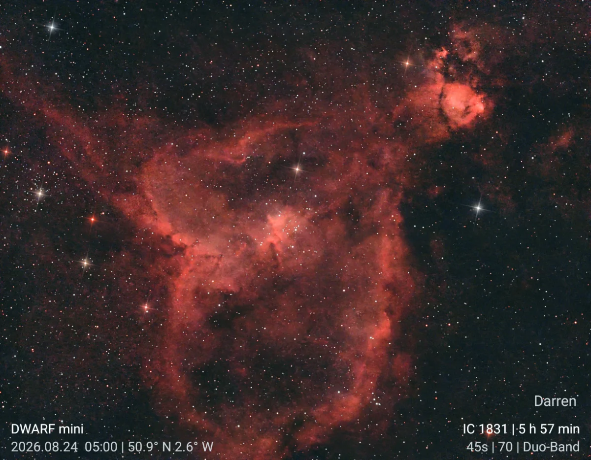 A rather phalllic, heart nebula!