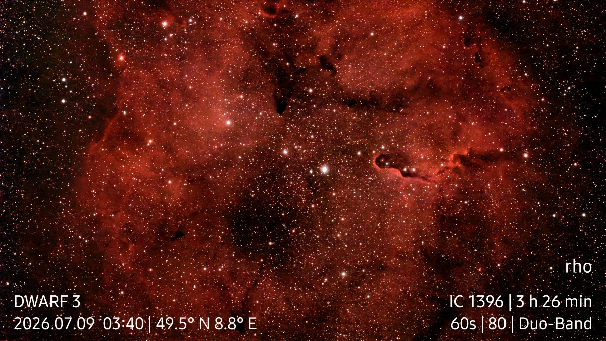 IC 1396 including Elephant's Trunk Nebula