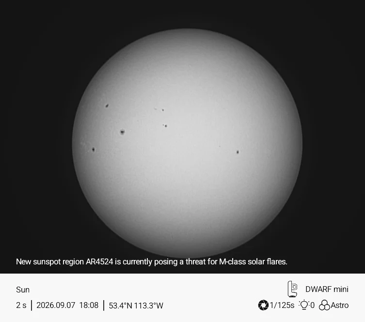 Sunspots 2026-Sept-08