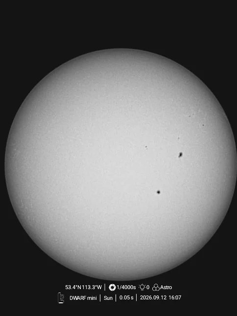 Sunspots 2026-Aug-11 19