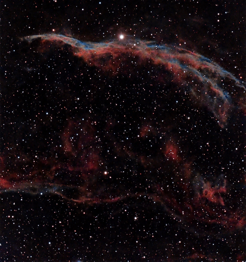 The Western Veil Nebula(10 hours of exposure time)