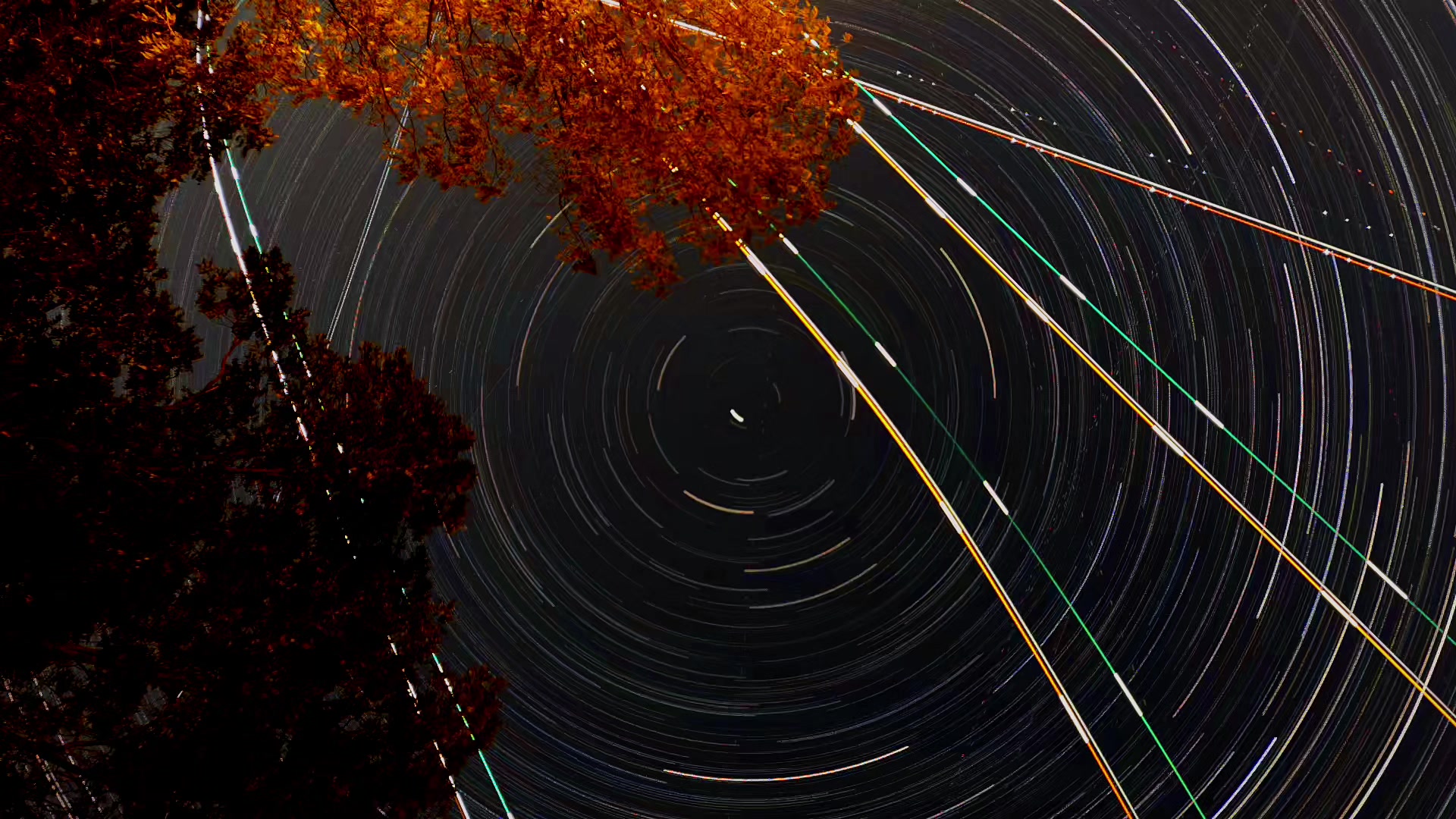 Air traffic makes Star Trails Impossible