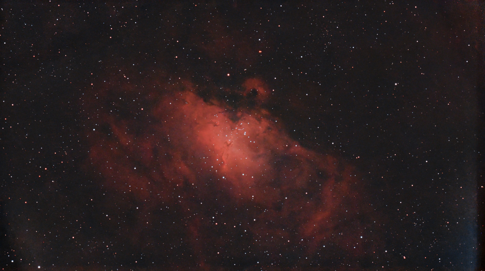 M16 eagle nebula with small Pillars of Creation