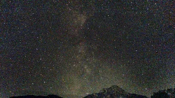 The Milkyway over the Alps