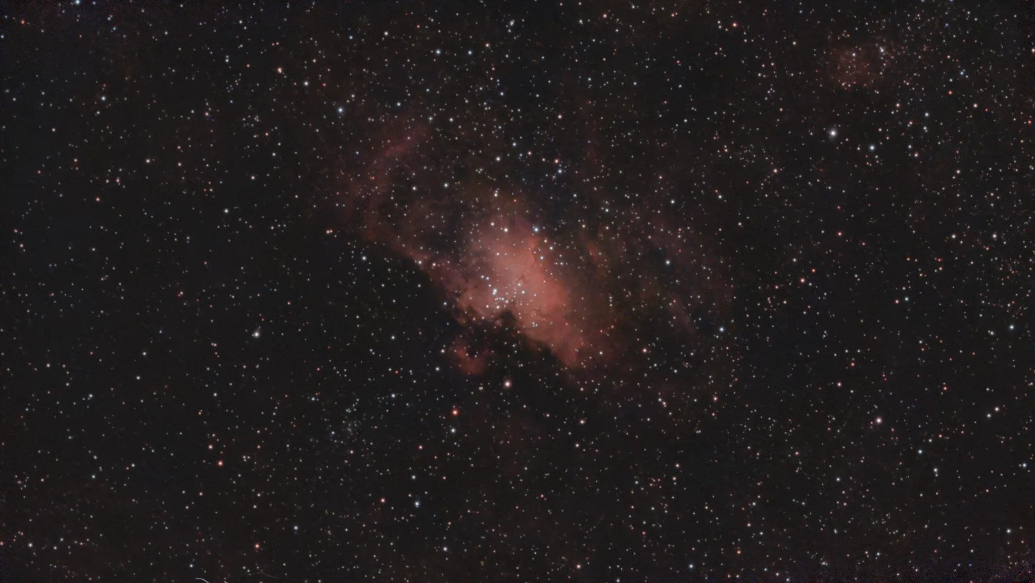 Stellar studio processed image of M16 Eagle Nebula