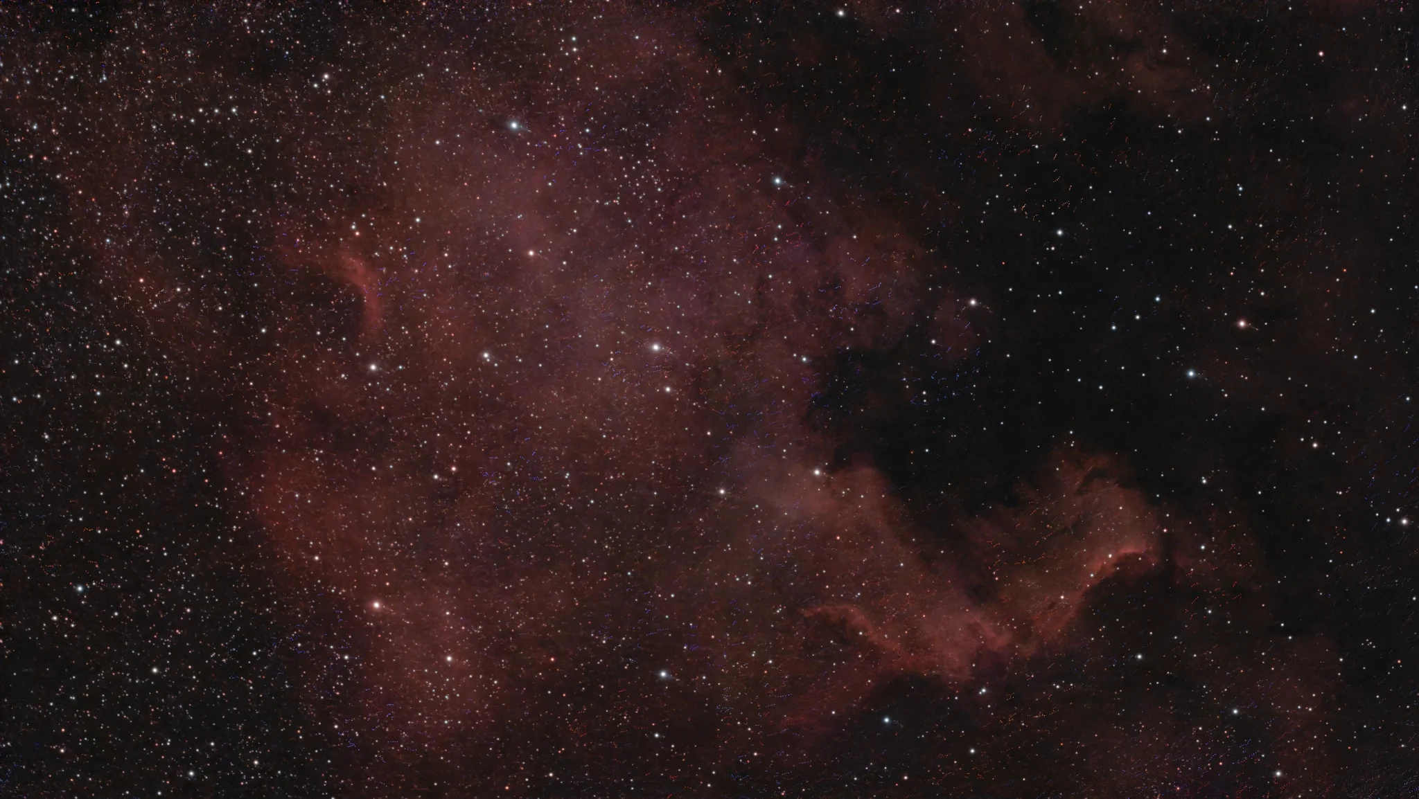 Enhanced North American Nebula