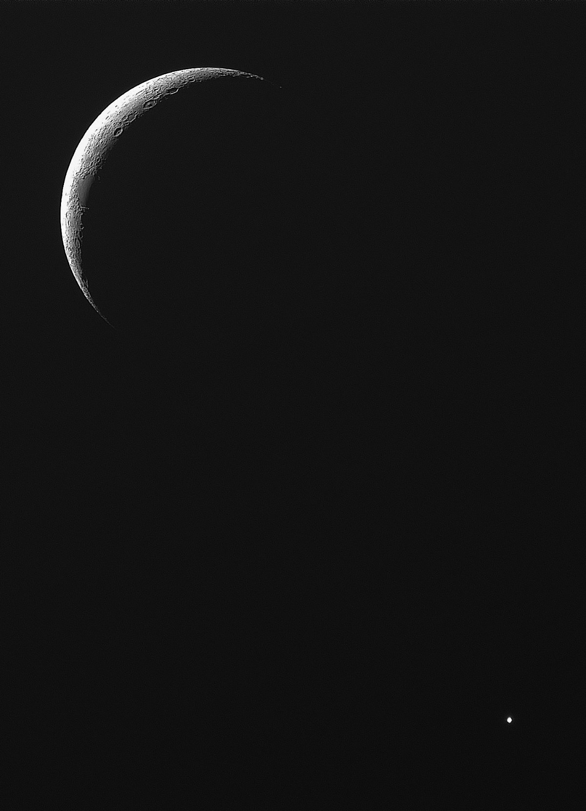 Mond und Venus