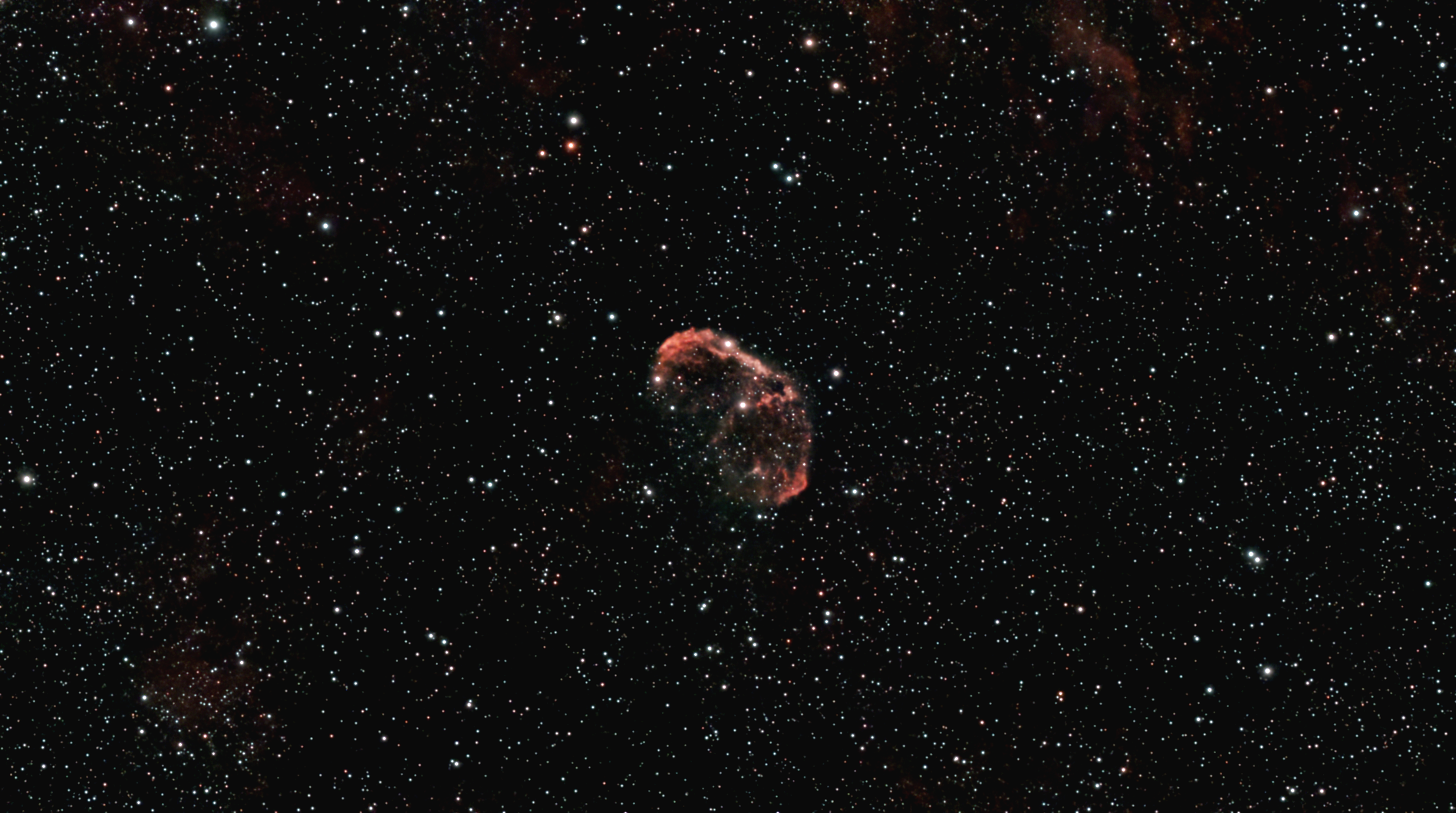 C27 , crescent Nebula / Test Mini + Astrowizard